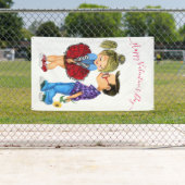 Banderoles Romantique Couple Valentine's Day Banner (En situation)