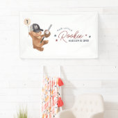 Banderoles Rookie 1er Ours d'anniversaire (En situation)