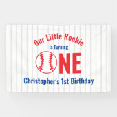 Banderoles Rookie Baseball 1er anniversaire (Horizontal)