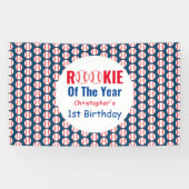 Banderoles Rookie Baseball 1er anniversaire (Horizontal)