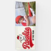 Banderoles Rookie De L'Année Baseball Vinyl Anniversaire (Vertical)