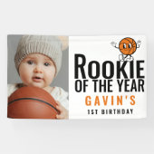 Banderoles Rookie De L'Année Basketball Vinyl Anniversaire (Horizontal)