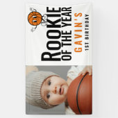 Banderoles Rookie De L'Année Basketball Vinyl Anniversaire (Vertical)