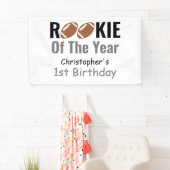 Banderoles Rookie Football 1er anniversaire (En situation)