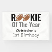 Banderoles Rookie Football 1er anniversaire (Horizontal)
