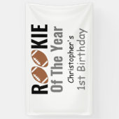 Banderoles Rookie Football 1er anniversaire (Vertical)