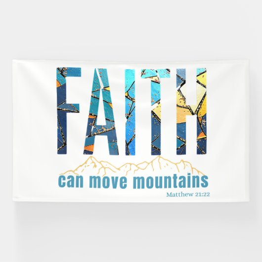 Banderoles Rooted in Matthew 21:22 (Horizontal)