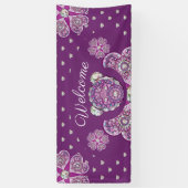 Banderoles Rosace bleu ou rouge pour bébé&enfant (Vertical)