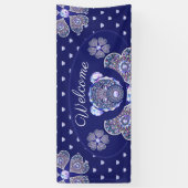 Banderoles Rosace bleu ou rouge pour bébé&enfant (Vertical)