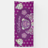 Banderoles Rosace bleu ou rouge pour bébé&enfant (Vertical)