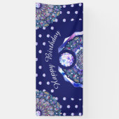 Banderoles Rosace bleue (Vertical)