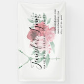 Banderoles Rosaire catholique Rose religion florale (Vertical)