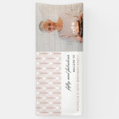 Banderoles Rose 50 et fabuleux Art Déco 50e anniversaire (Vertical)