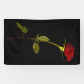 Banderoles Rose à tige unique (Horizontal)