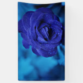 Banderoles Rose Dewdrop bleu (Vertical)