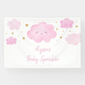 Banderoles Rose Girl Cloud Stars Baby Sprinkl (Horizontal)
