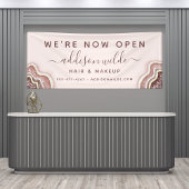 Banderoles Rose Gold Blush Pink Parties scintillant Agate Geo