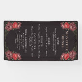 Banderoles Rose Gold Enchanted Garden Wedding Boissons Bar Me (Horizontal)