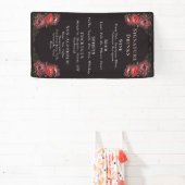 Banderoles Rose Gold Enchanted Garden Wedding Boissons Bar Me (Insitu)