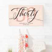 Banderoles Rose Gold Foil 30e anniversaire   (En situation)