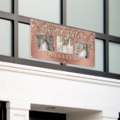 Banderoles Rose Gold Parties scintillant Drip Photo Collage 1 (Bâtiment extérieur)