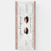 Banderoles Rose Gold Parties scintillant Salon Réouverture Sé (Vertical)