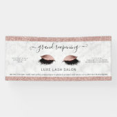 Banderoles Rose Gold Parties scintillant Salon Réouverture Sé (Horizontal)