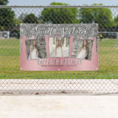 Banderoles Rose Gold Pink Parties scintillant en argent Photo (En situation)