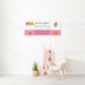 Banderoles Rose Gold Whisk Boulangerie d'affaires réouverture (En situation)