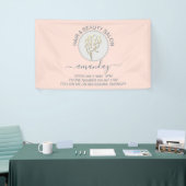 Banderoles Rose Golden Logo Coiffeur salon de beauté Studio (Salon professionnel)