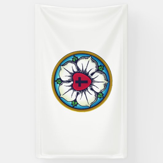 Banderoles Rose luthérien (Vertical)