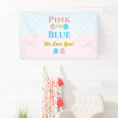 Banderoles Rose Ou Bleu, On T'Aime ! Révélation de genre (En situation)