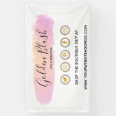 Banderoles rose pâle aquarelle (Vertical)