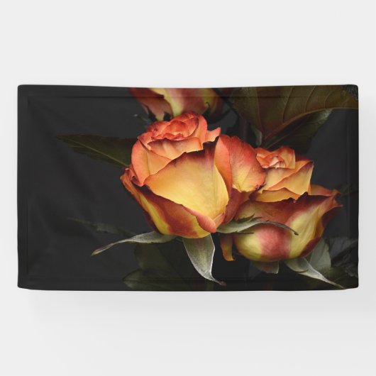 Banderoles Rose rouge jaune (Horizontal)