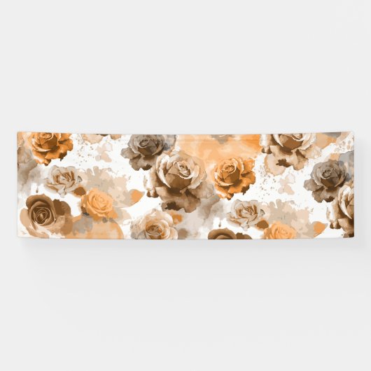 Banderoles Roses aquarelle 2 (Horizontal)