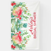 Banderoles Roses Roses Et Boucles Roses (Vertical)