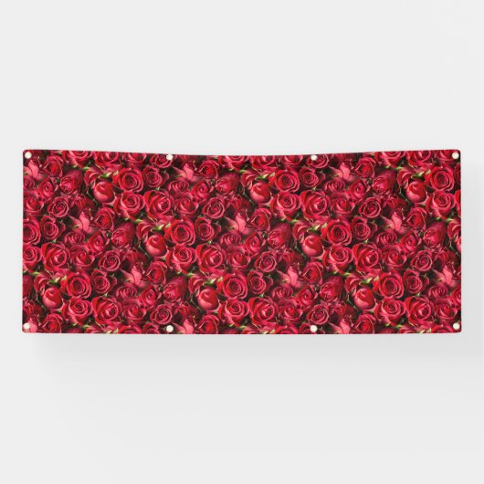 Banderoles Roses rouges (Horizontal)
