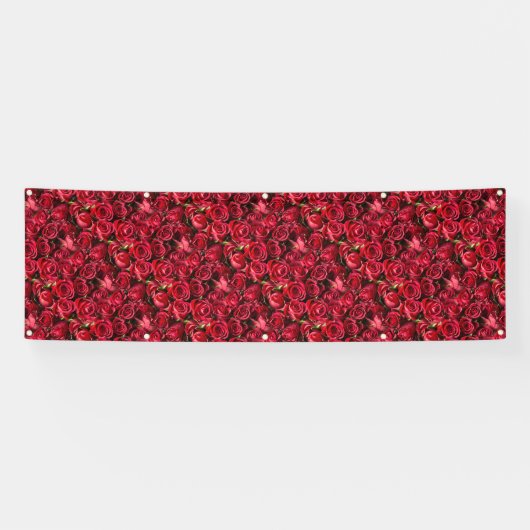 Banderoles Roses rouges (Horizontal)