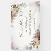 Banderoles Roses Vintages aquarelle (Vertical)