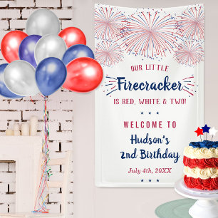 Banderoles Rouge, Blanc & Deux ! 4 juillet 2e anniversaire