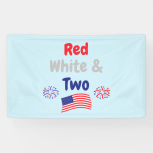 Banderoles Rouge, blanc et deux ans