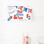 Banderoles Rouge blanc et fête d'anniversaire (Insitu)