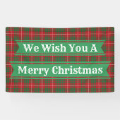 Banderoles Rouge et vert plaid (Horizontal)