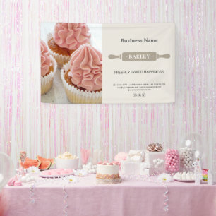 Banderoles Rouleau de pâtisserie Photo Entreprise