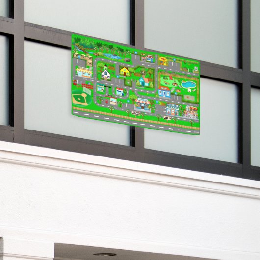 Banderoles Routes de ville pour voitures 2 1/2' x 4' (Bâtiment extérieur)