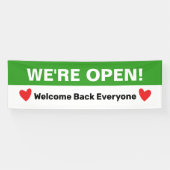 Banderoles Rouverture des coeurs pour les entreprises (Horizontal)