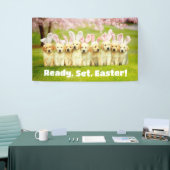 Banderoles Row of Puppy Bunnies (Salon professionnel)