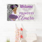 Banderoles Royal African Princess Purple|Silver Parties scint (En situation)