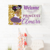 Banderoles Royal African Princess Purple|Silver Parties scint (En situation)