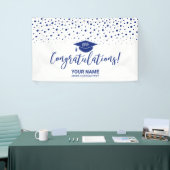 Banderoles Royal Blue Fetti Félicitations Diplôme (Salon professionnel)